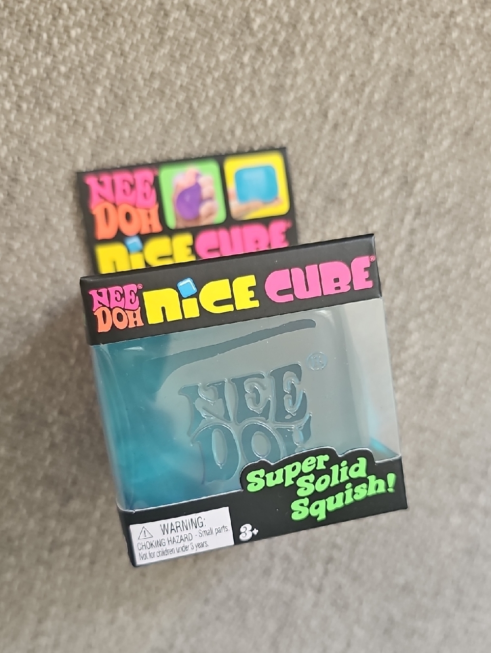 NEW! Nee Doh Nice Cube Blue